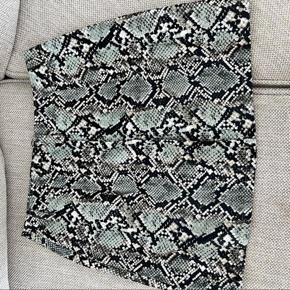 Snakeskin Leather Skirt - Picture 3 of 4